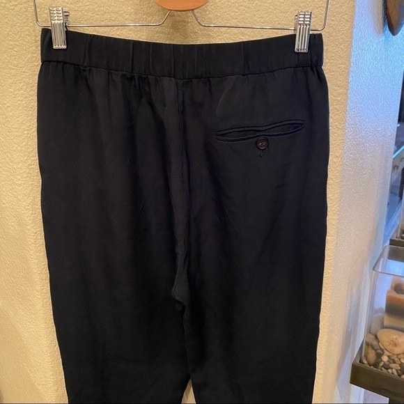 3.1 PHILLIP LIM Black 100% Silk Tapered Pants Size 0 - Picture 7 of 10